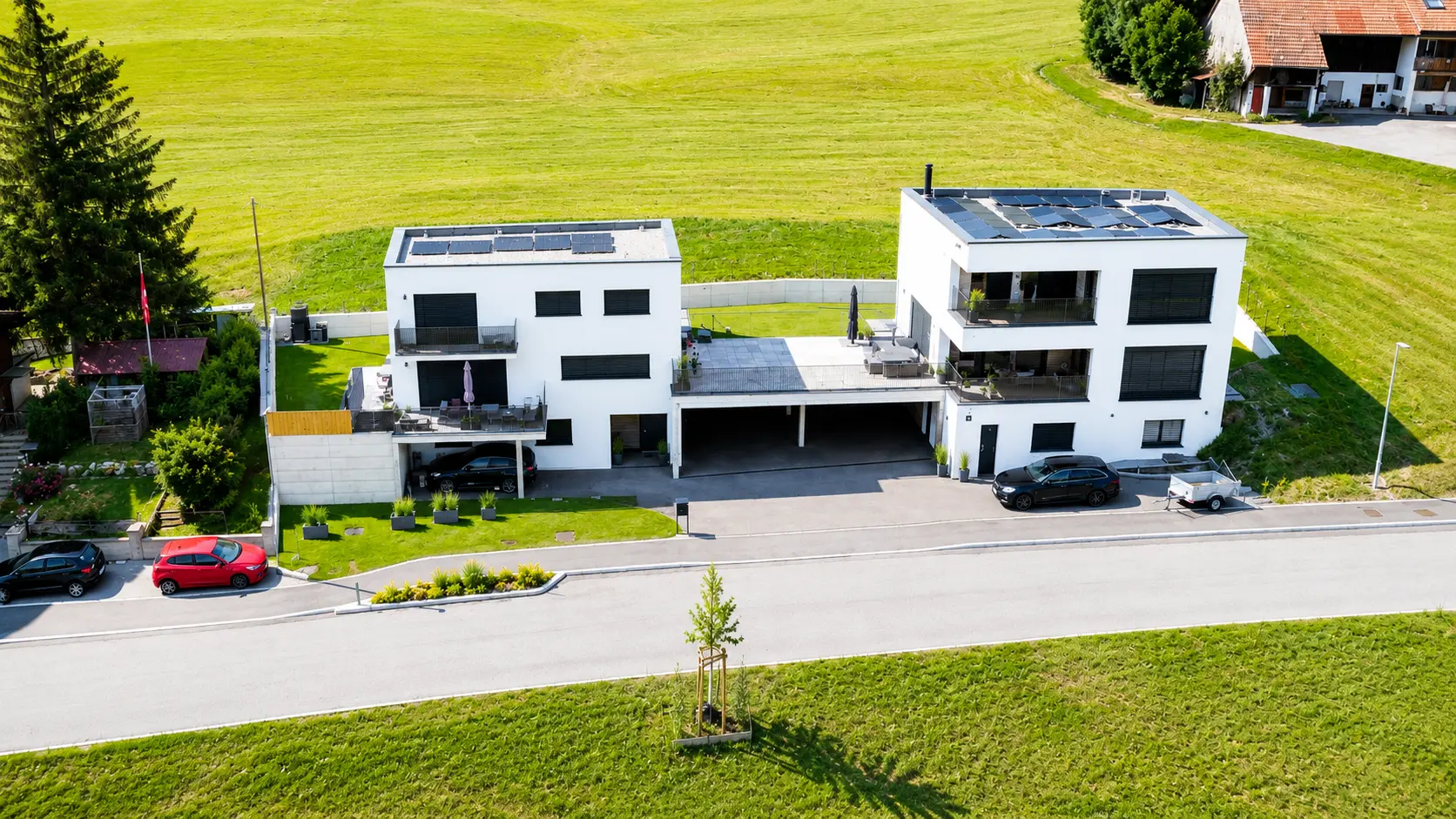 2 villas jumelées à Gumefens