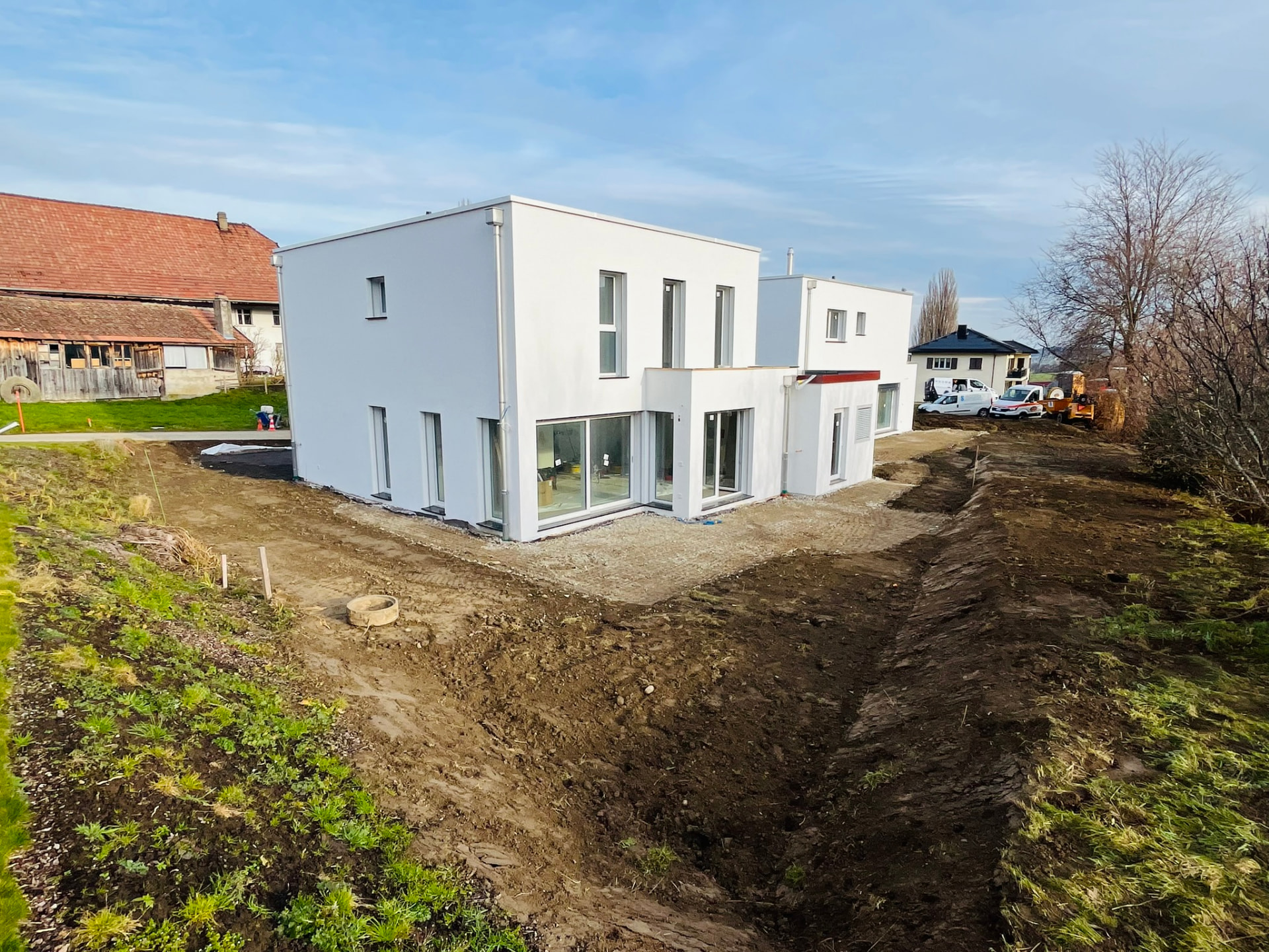 2 villas jumelées à Vuisternens-en-Ogoz