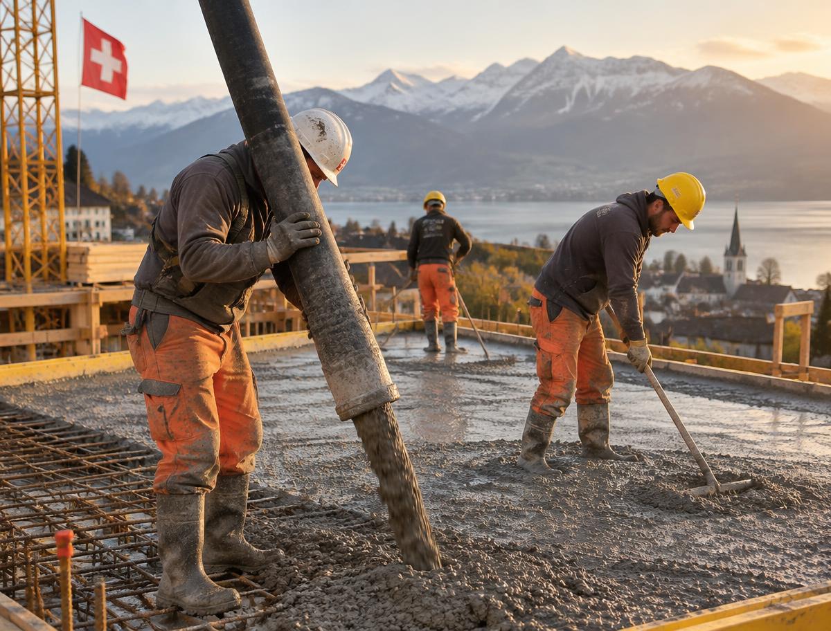 Équipe sur un chantier